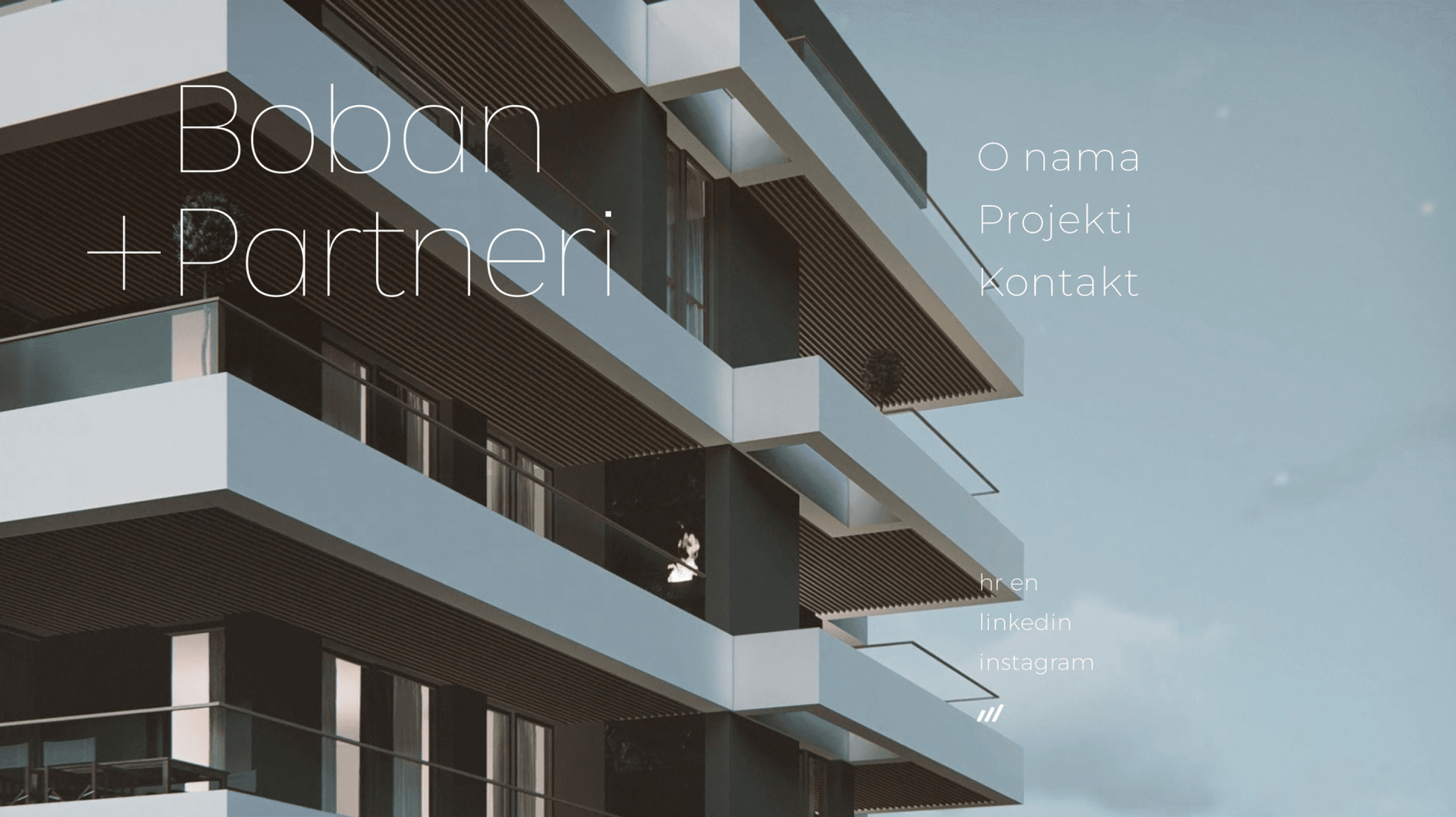 Boban + Partneri home page screenshot