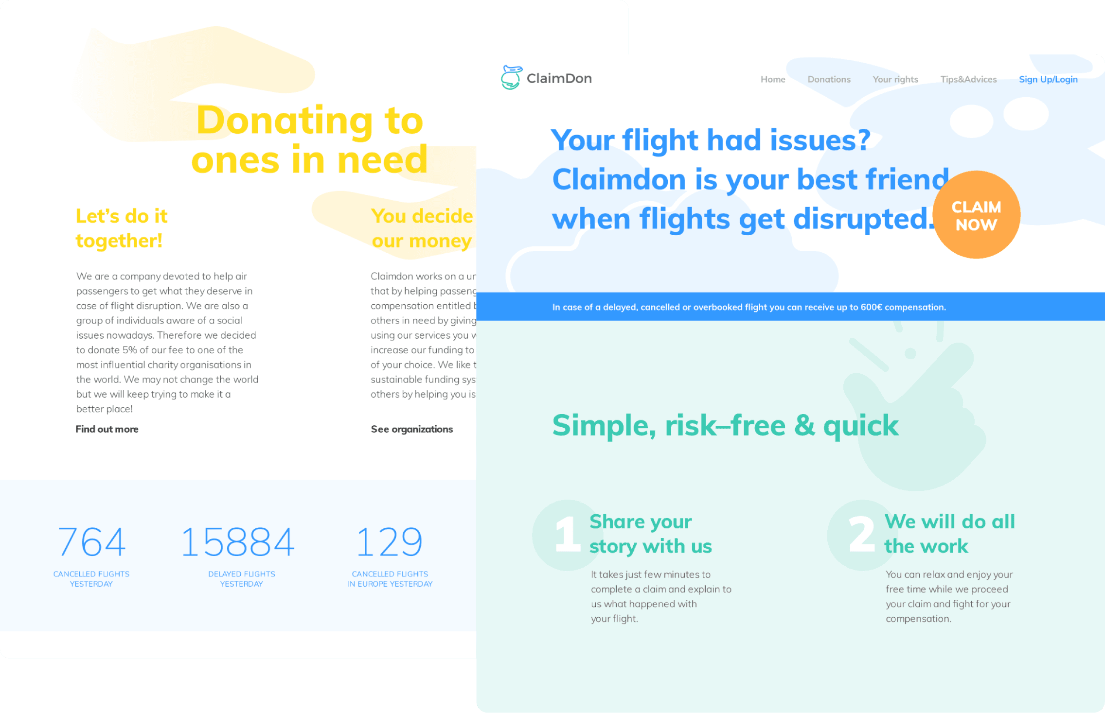 ClaimDon page screenshots