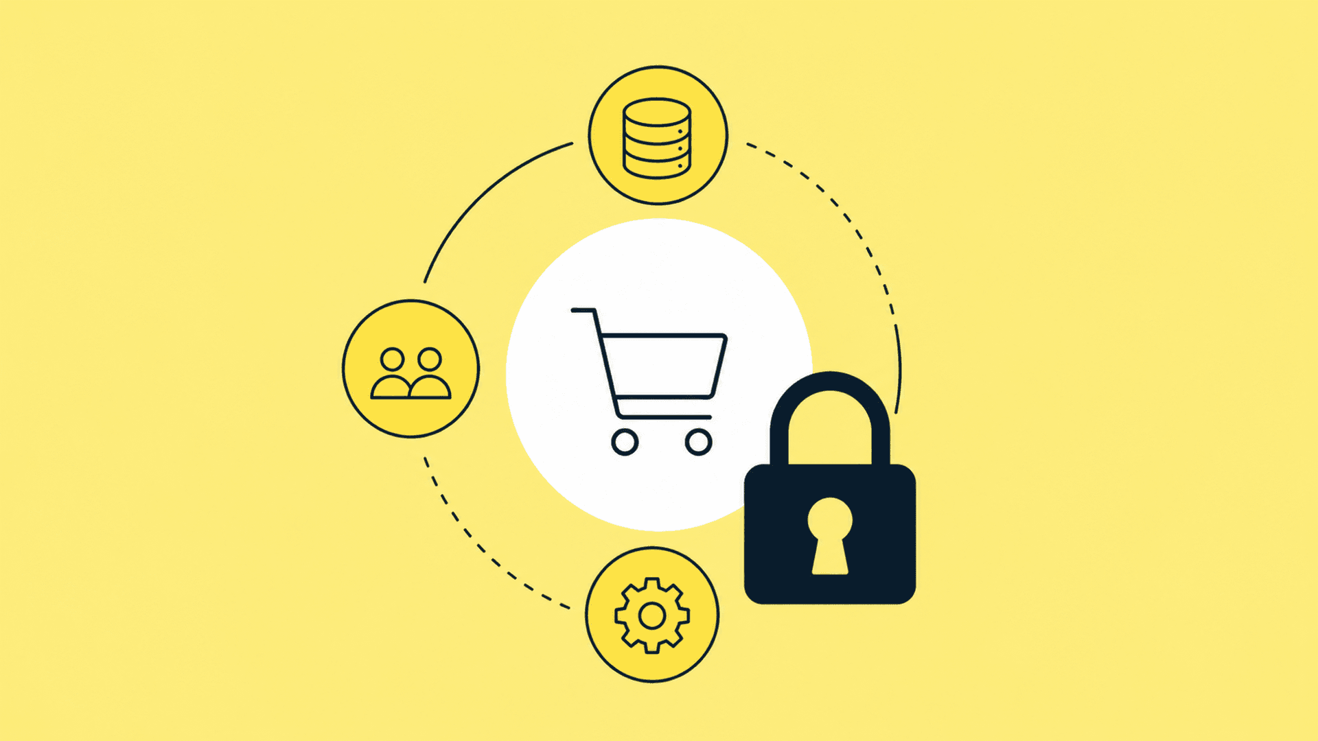Commerce platform ownership featured image - abstract geometric shapes on light background